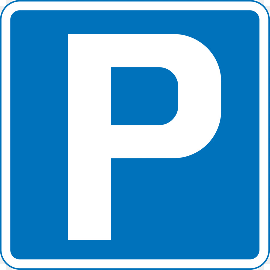 blue parking sign