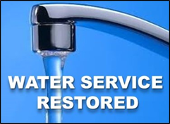 Water Service Restored