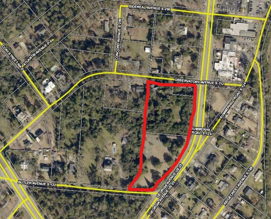 Map of future public safety building location