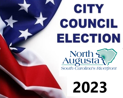 City Council Election Sign with American Flag